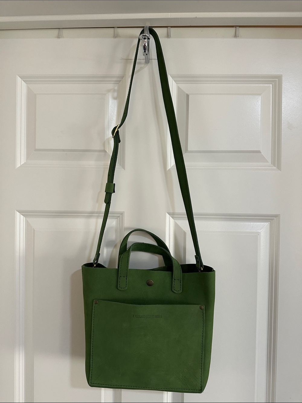 Portland Leather Goods Mini Crossbody Tote Classic Succulent Nubuck/Retired